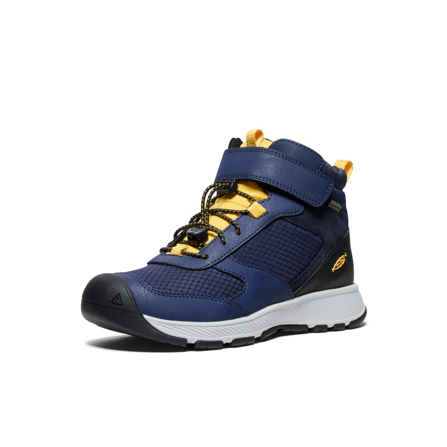 Blue Yellow Big Kids' Keen Skua Waterproof Work Boots | TEE2291IU