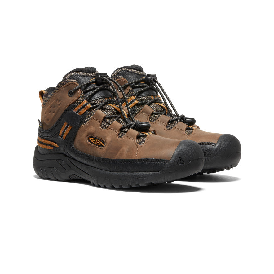 Brown Big Kids' Keen Targhee Waterproof Work Boots | UGP4232KT