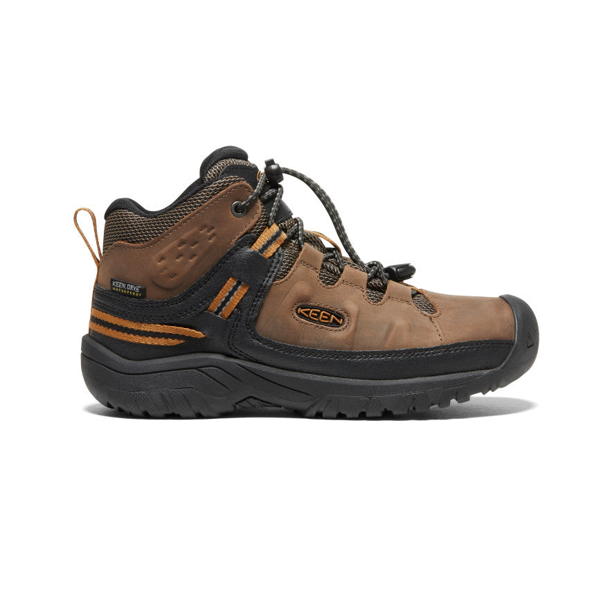 Brown Big Kids\' Keen Targhee Waterproof Work Boots | UGP4232KT