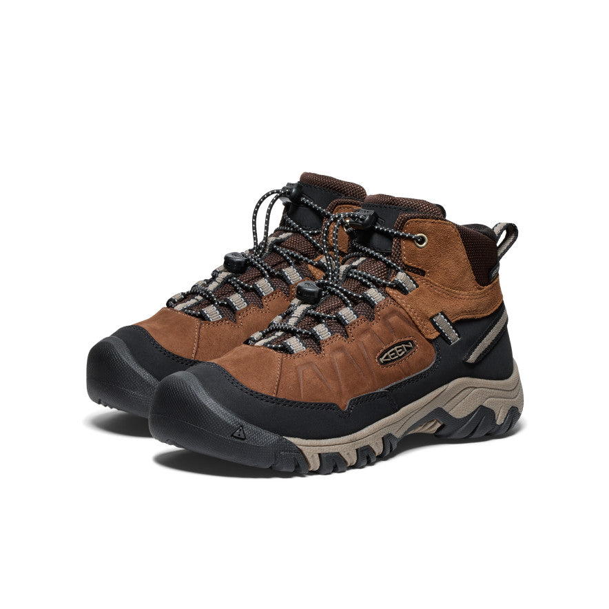 Brown Black Big Kids' Keen Targhee IV Waterproof Hiking Boots | BWA4220YC