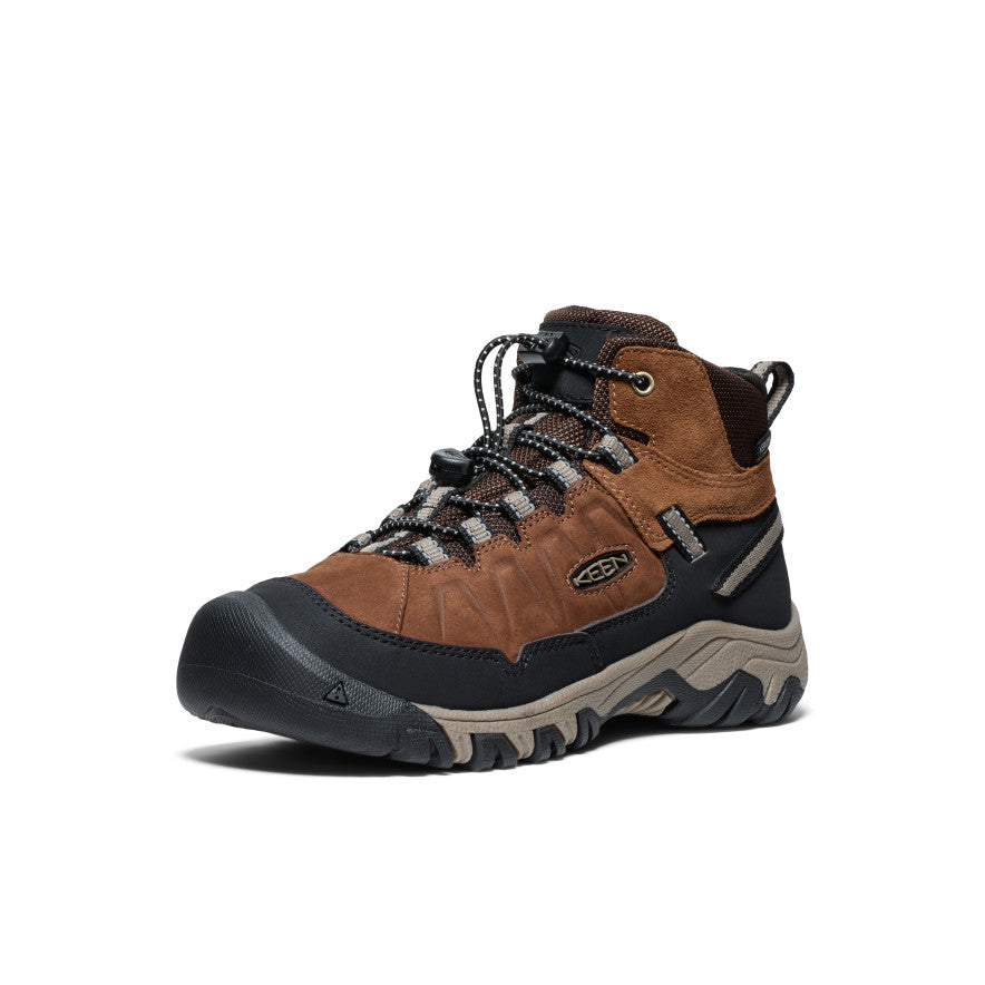 Brown Black Big Kids' Keen Targhee IV Waterproof Hiking Boots | BWA4220YC