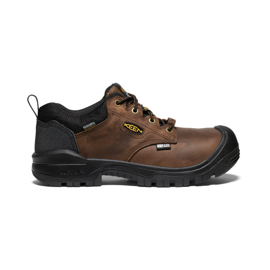 Brown Black Men Keen Independence Oxford Waterproof Work Shoes | PXJ7617ZF