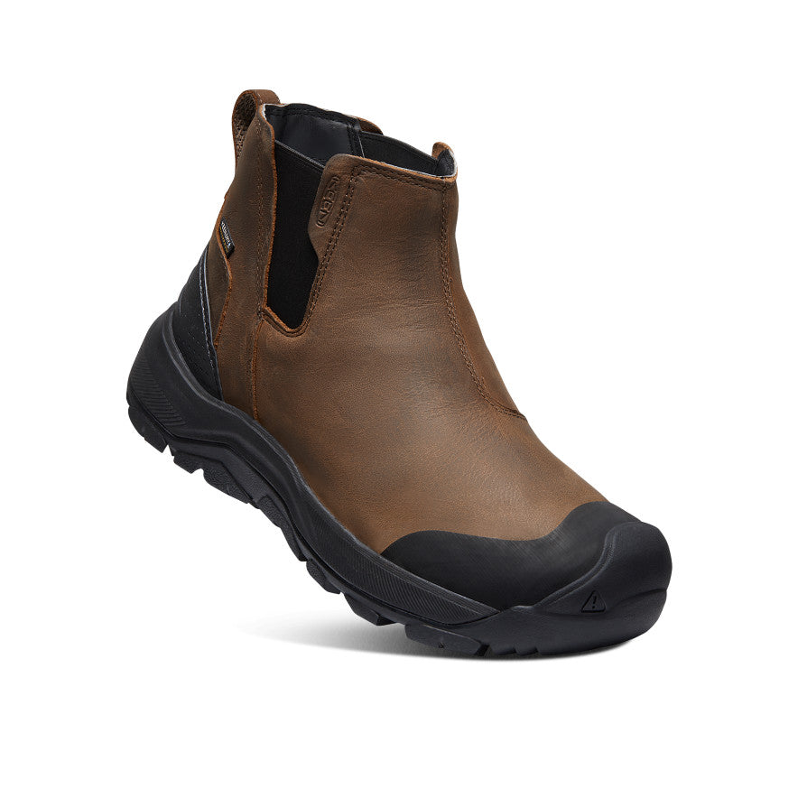 Brown Black Men Keen Revel IV Waterproof Chelsea Boots | LTU2533HT