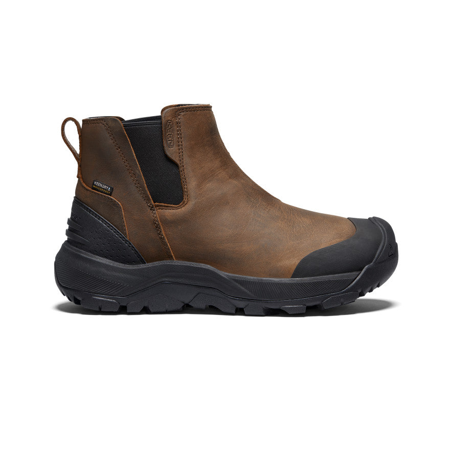 Brown Black Men Keen Revel IV Waterproof Chelsea Boots | LTU2533HT