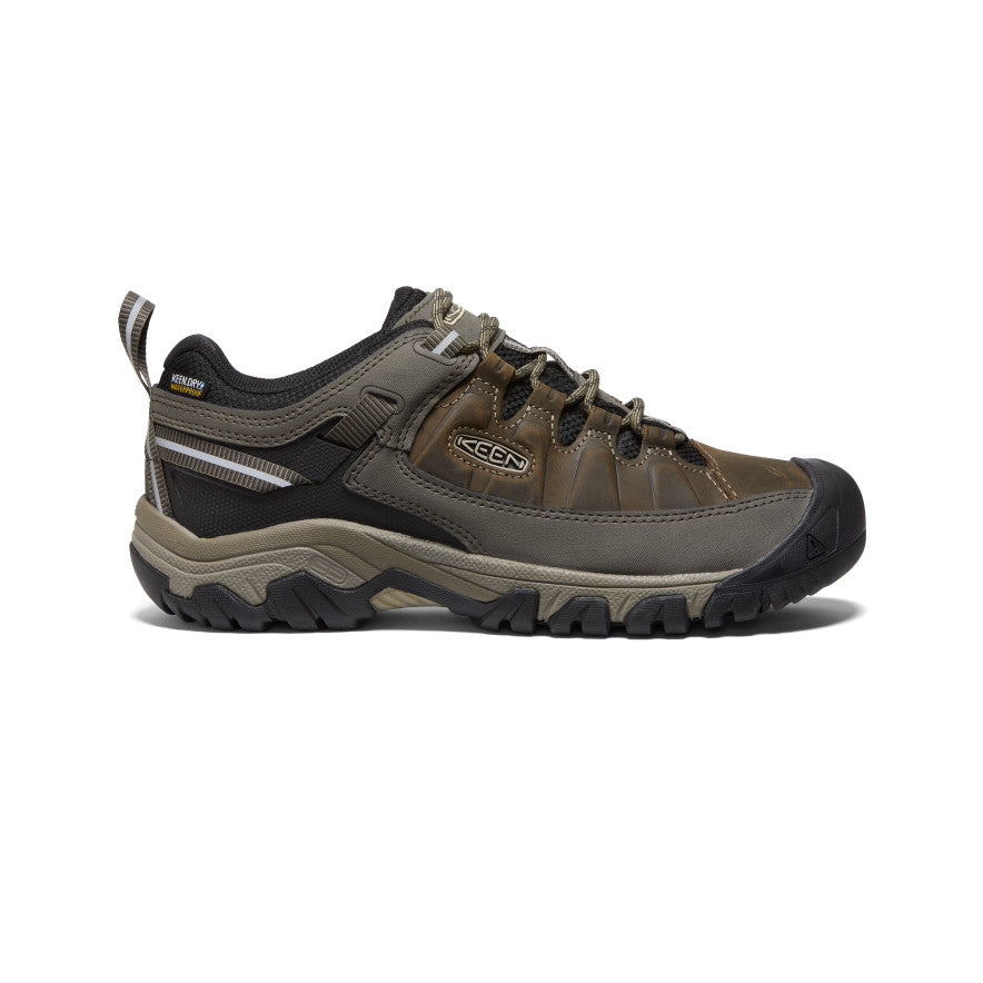 Brown Black Men Keen Targhee III Waterproof Wide Work Shoes | JDB6589SH