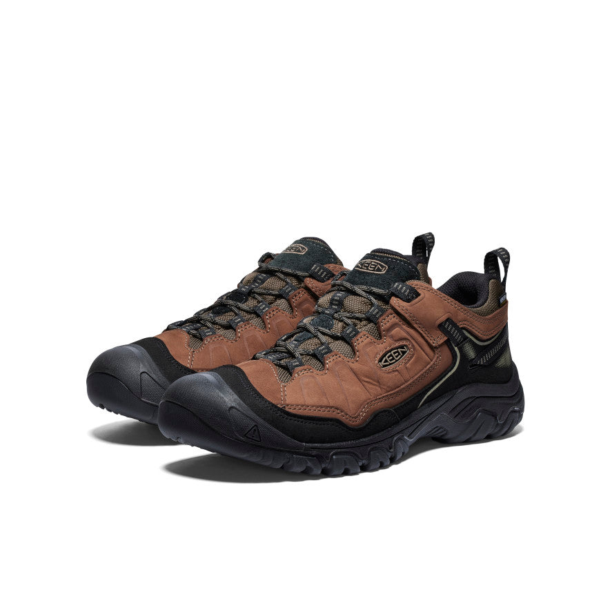 Brown Black Men Keen Targhee IV Waterproof Hiking Shoes | MVH4115IP