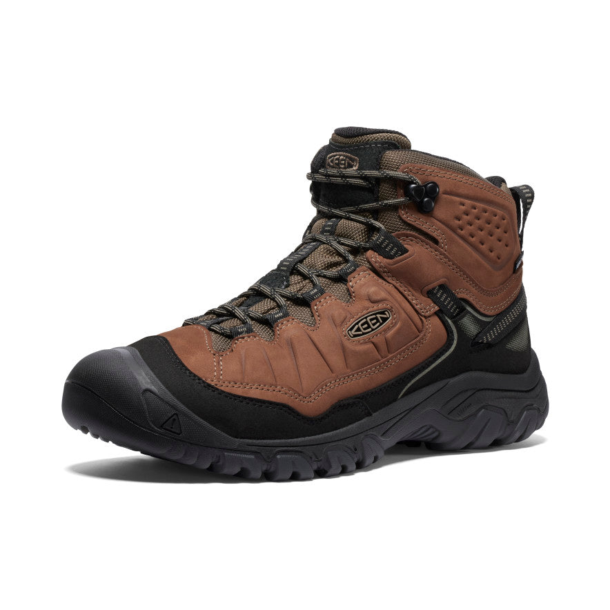 Brown Black Men Keen Targhee IV Wide Waterproof Hiking Boots | OKW9541CK