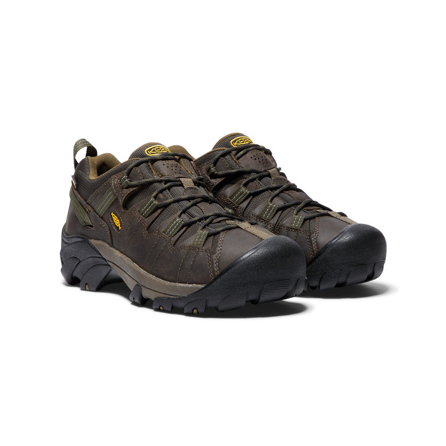 Brown Dark Olive Men Keen Targhee II Waterproof Wide Hiking Shoes | YCP5138QA