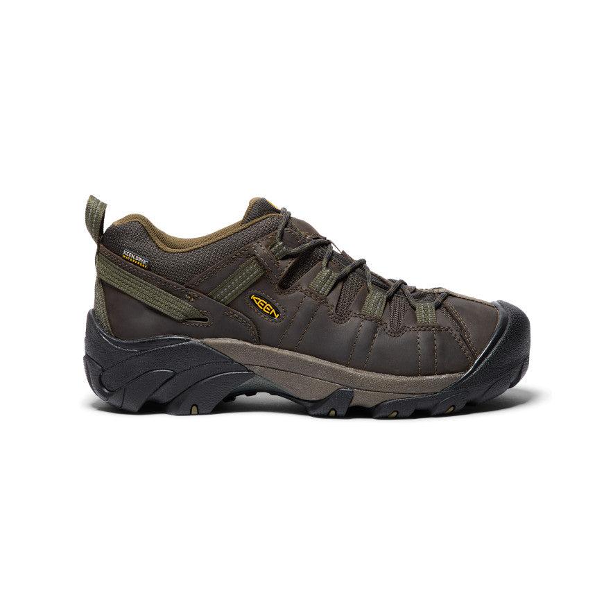 Brown Dark Olive Men Keen Targhee II Waterproof Wide Hiking Shoes | YCP5138QA