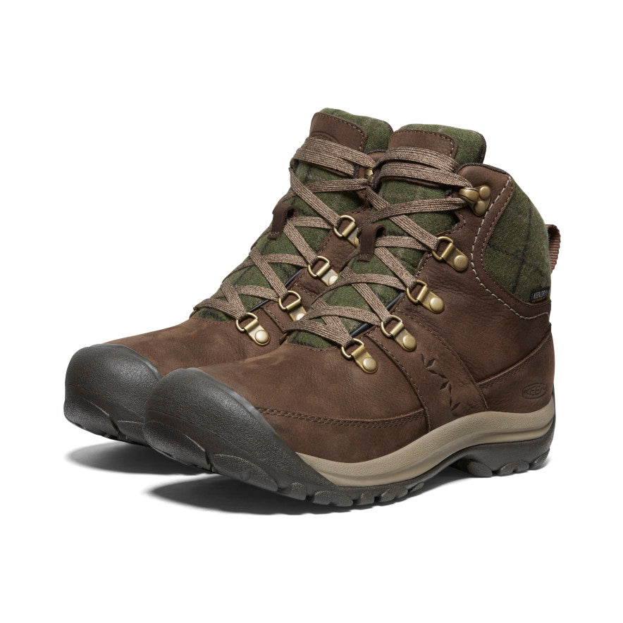 Brown Green Women Keen Kaci III Winter Waterproof Work Boots | EIV6484CI