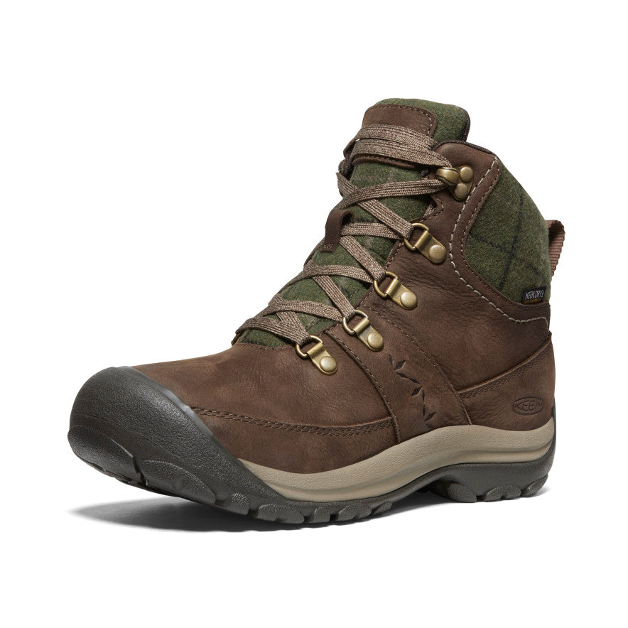 Brown Green Women Keen Kaci III Winter Waterproof Work Boots | EIV6484CI