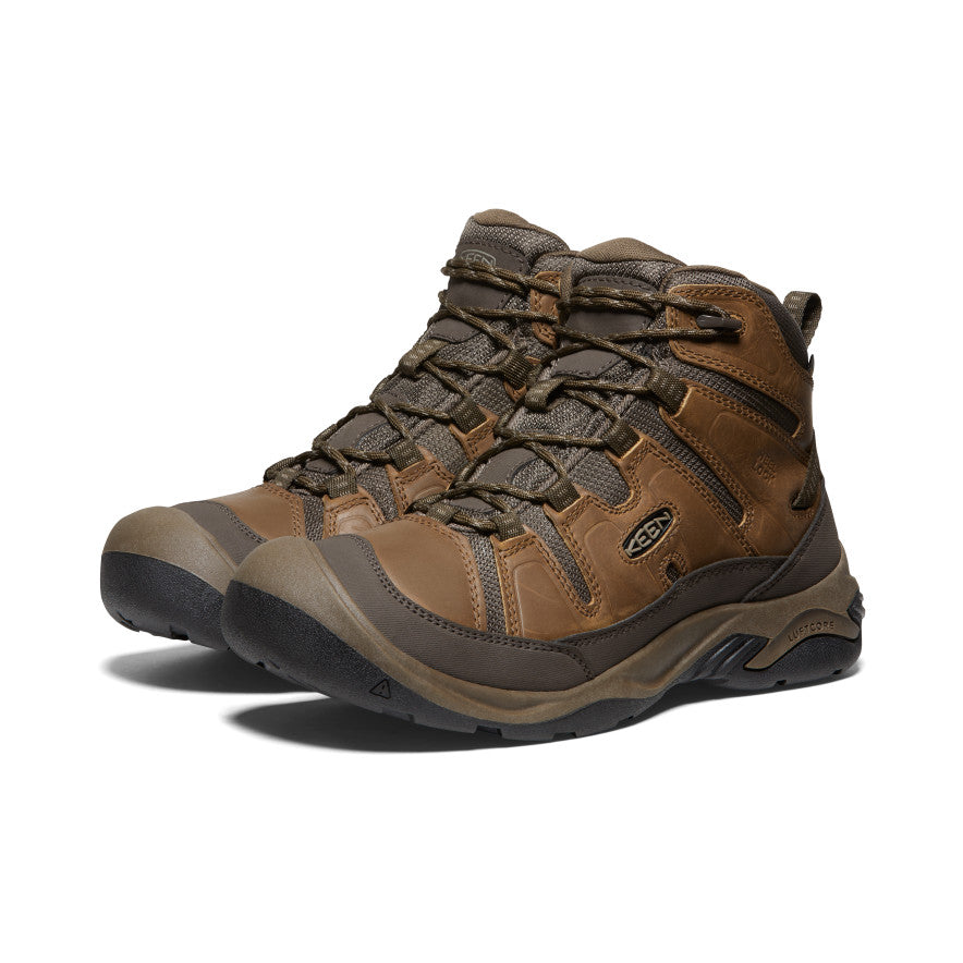 Brown Men Keen Circadia Waterproof Wide Work Boots | TZD3580SY