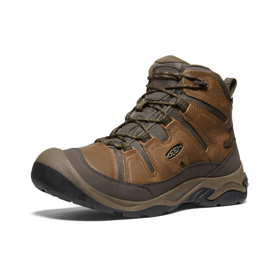 Brown Men Keen Circadia Waterproof Wide Work Boots | TZD3580SY