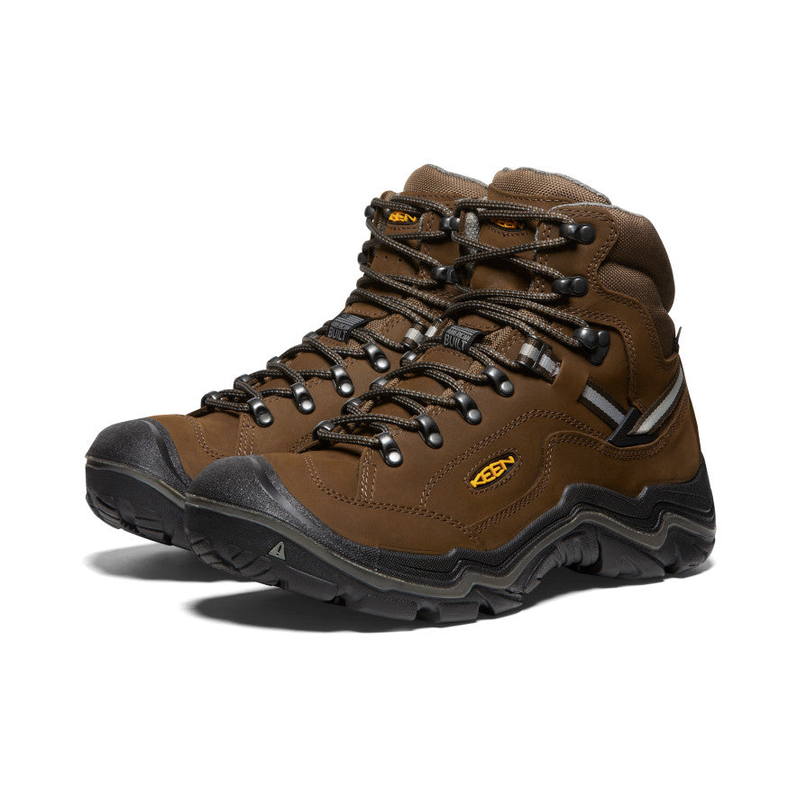 Brown Men Keen Durand II Waterproof Wide Work Boots | RUJ9366IY