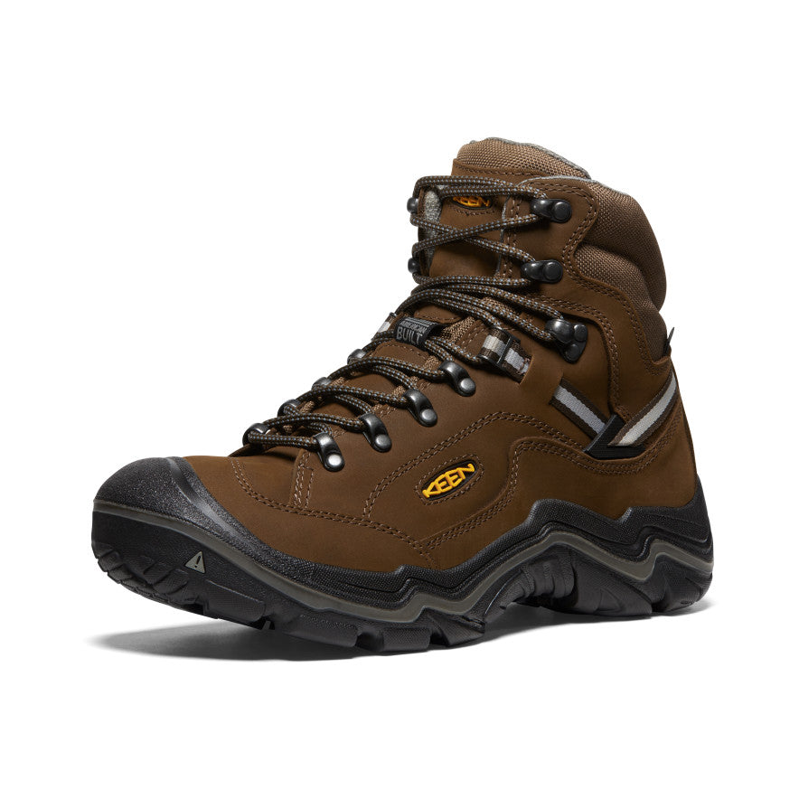 Brown Men Keen Durand II Waterproof Wide Work Boots | RUJ9366IY