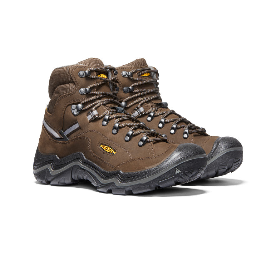 Brown Men Keen Durand II Waterproof Work Boots | ZAU9474WB