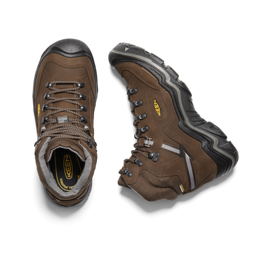 Brown Men Keen Durand II Waterproof Work Boots | ZAU9474WB