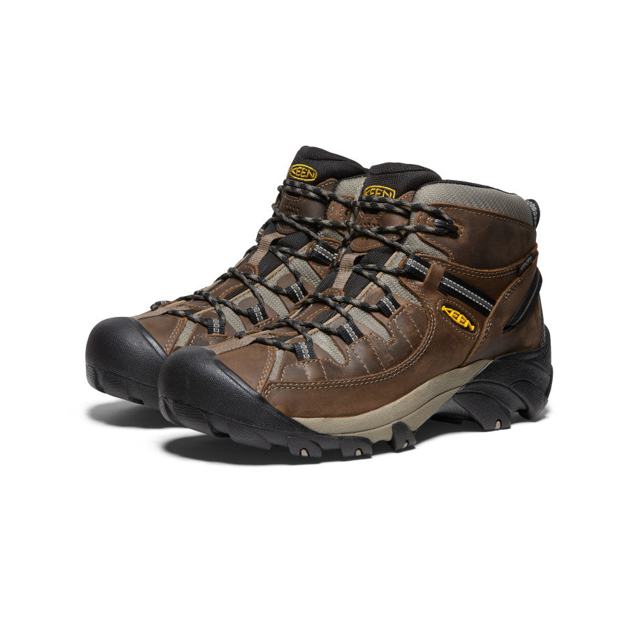 Brown Men Keen Targhee II Mid Waterproof Hiking Boots | WAR1291VU