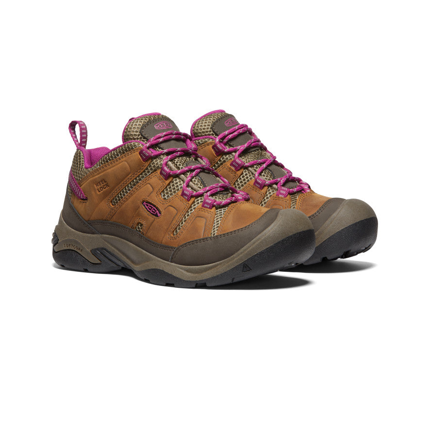 Brown Purple Women Keen Circadia Vent Work Shoes | PLW4143BU