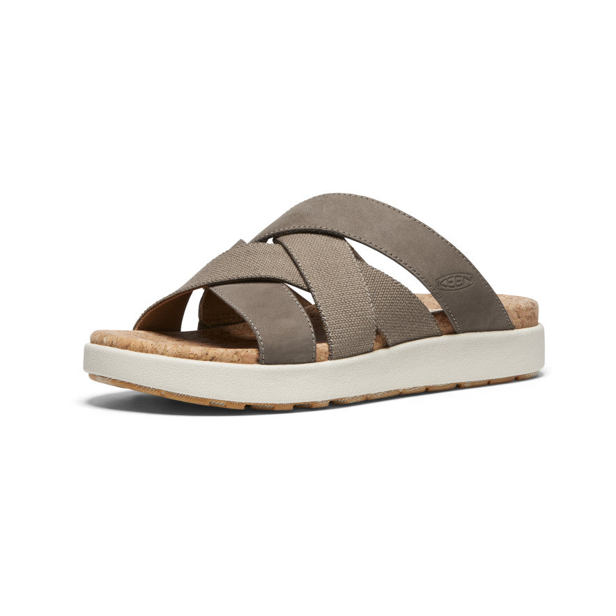 Brown Women Keen Elle Mixed Slides | YYV2382UT