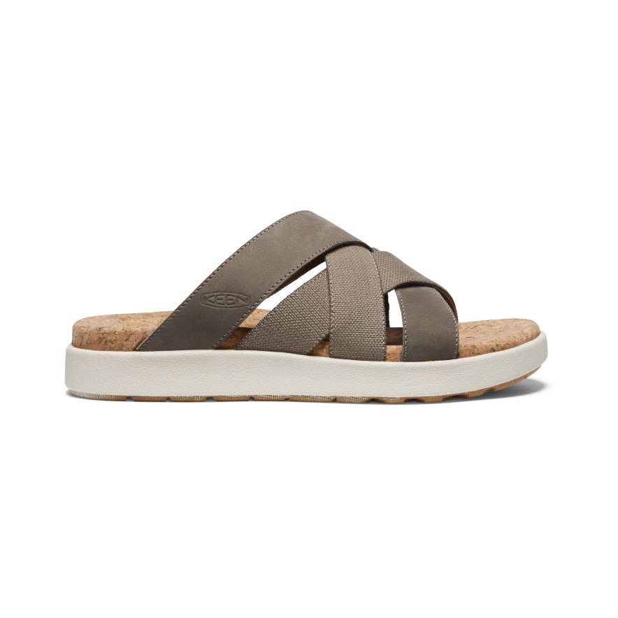 Brown Women Keen Elle Mixed Slides | YYV2382UT