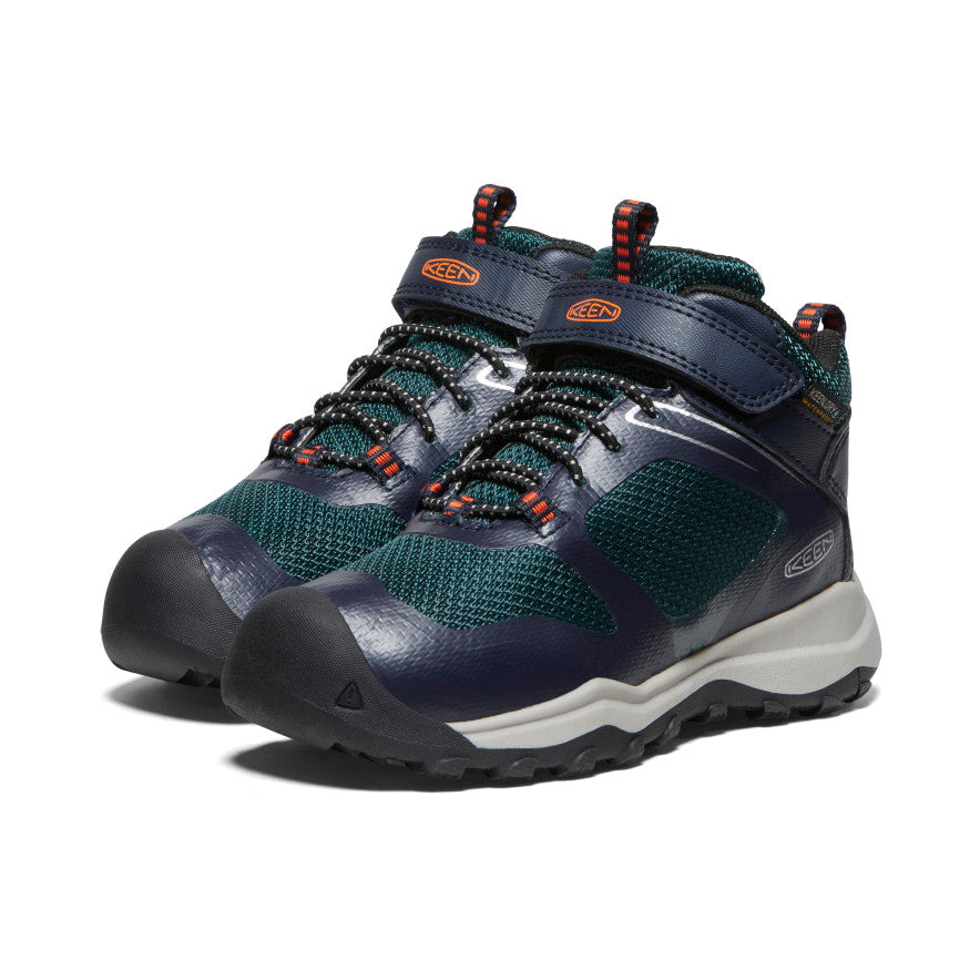 Dark Green Blue Kids' Keen Wanduro Waterproof Work Boots | JBO946QI