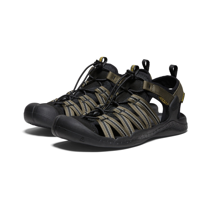 Dark Olive Black Men Keen Drift Creek H2 Sandals | NMD4316LT