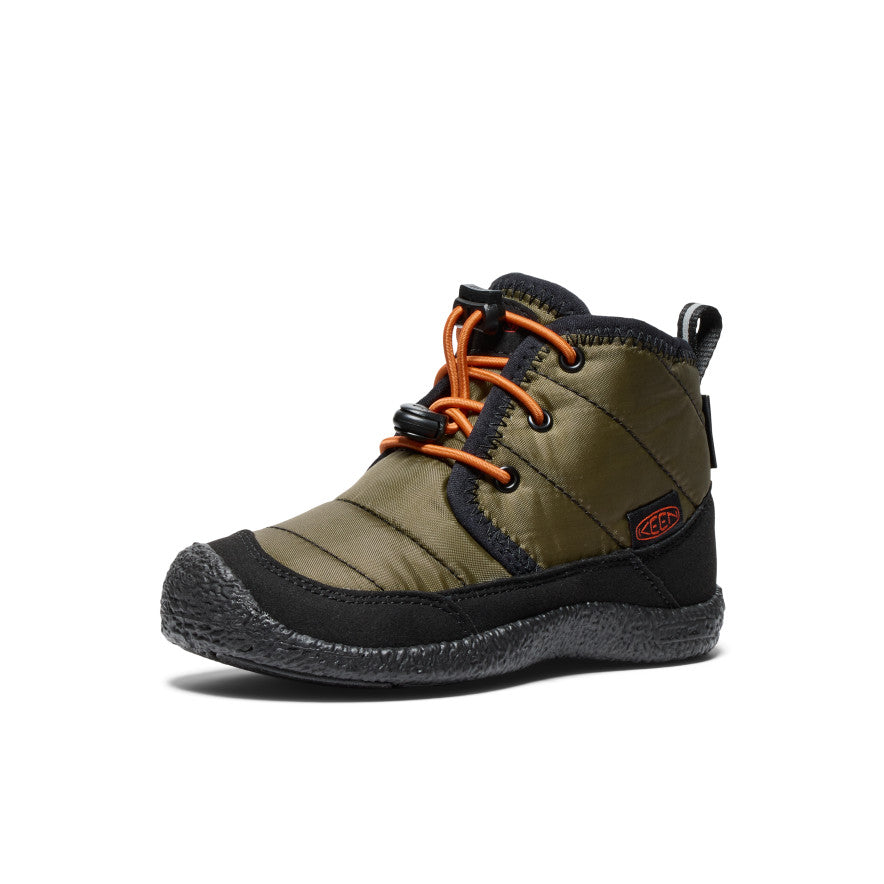 Dark Olive Gold Kids' Keen Howser II Waterproof Chukka Boots | JPF5931XJ