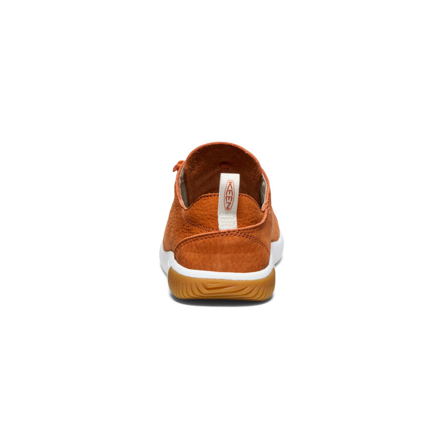 Gold White Big Kids' Keen KNX Leather Sneakers | KQS10070KN