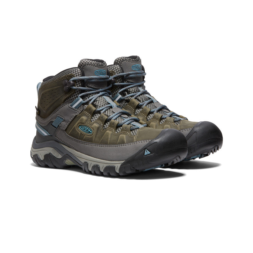 Green Blue Women Keen Targhee III Waterproof Mid Work Boots | ADS7934BJ