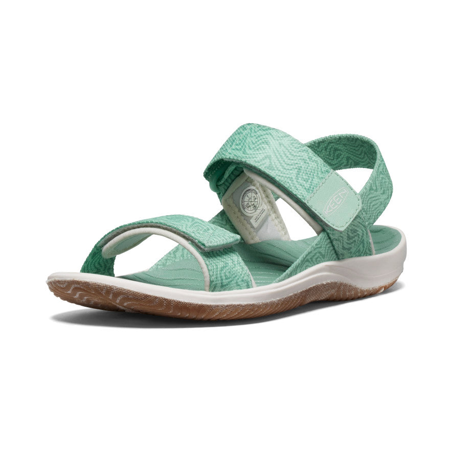 Green White Big Kids' Keen Elle Backstrap Sandals | ZWT5625UR