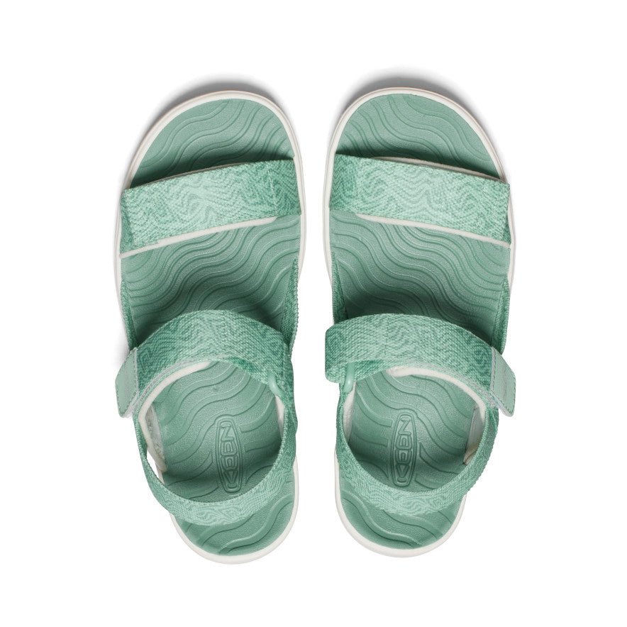 Green White Big Kids' Keen Elle Backstrap Sandals | ZWT5625UR