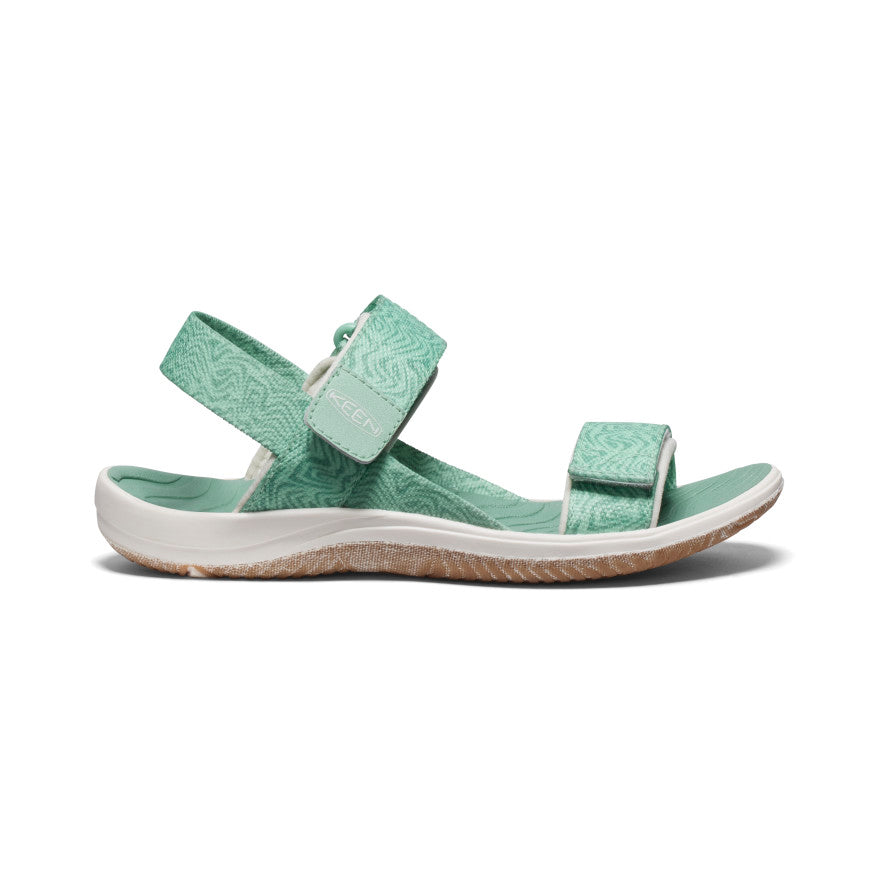 Green White Big Kids\' Keen Elle Backstrap Sandals | ZWT5625UR