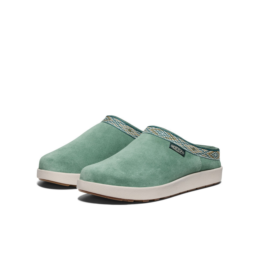 Green Women Keen Elle Suede Mule Slippers | GYI8658NA