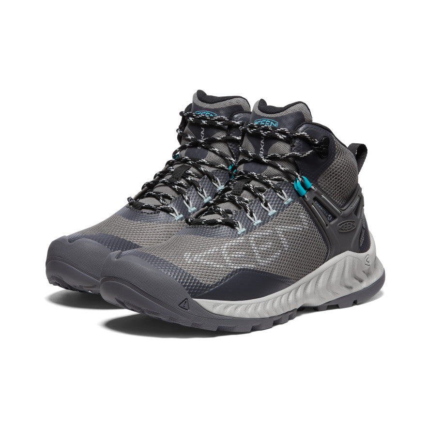 Grey Black Women Keen NXIS EVO Waterproof Work Boots | PNT7676HJ