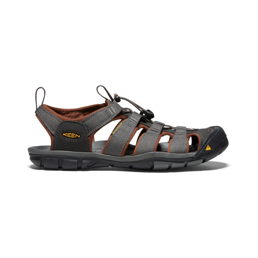 Grey Brown Men Keen Clearwater CNX Sandals | PXF8752NZ