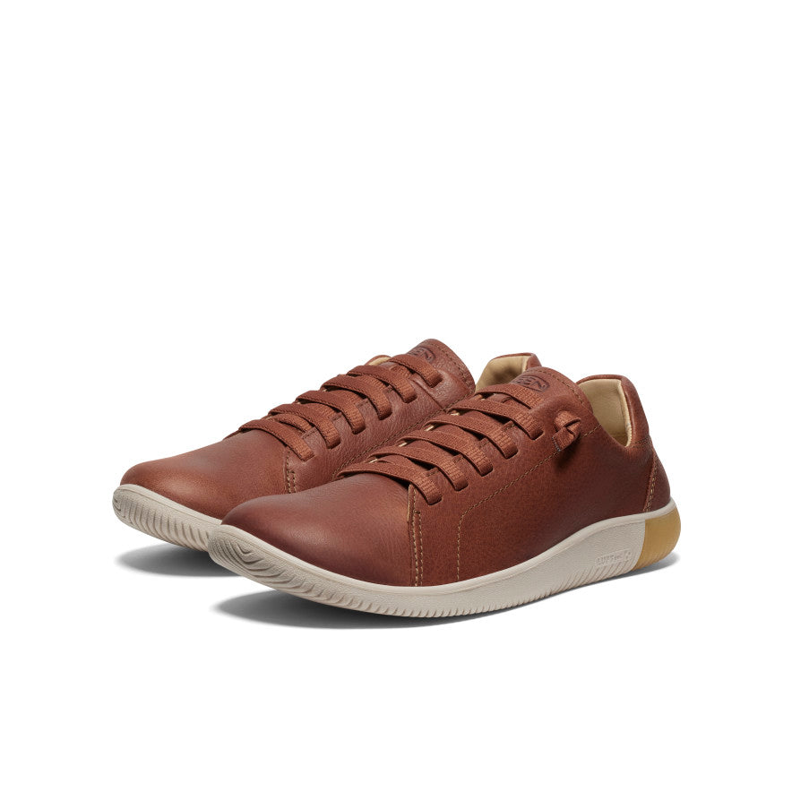 Grey Brown Men Keen KNX Leather Sneakers | ICO820WN