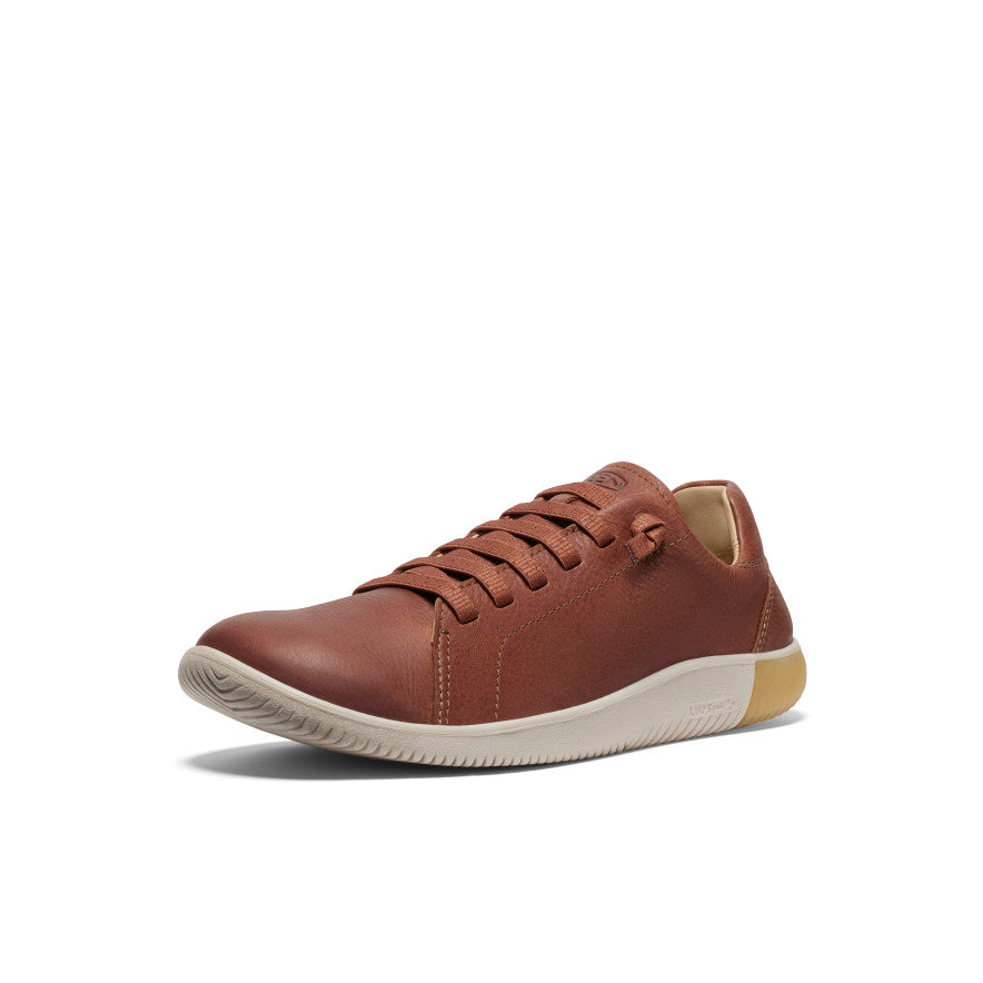 Grey Brown Men Keen KNX Leather Sneakers | ICO820WN