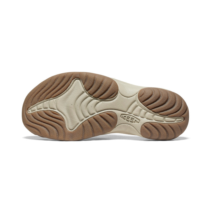 Grey Brown Women Keen Waimea Leather Flip Flops | OEF7522BY