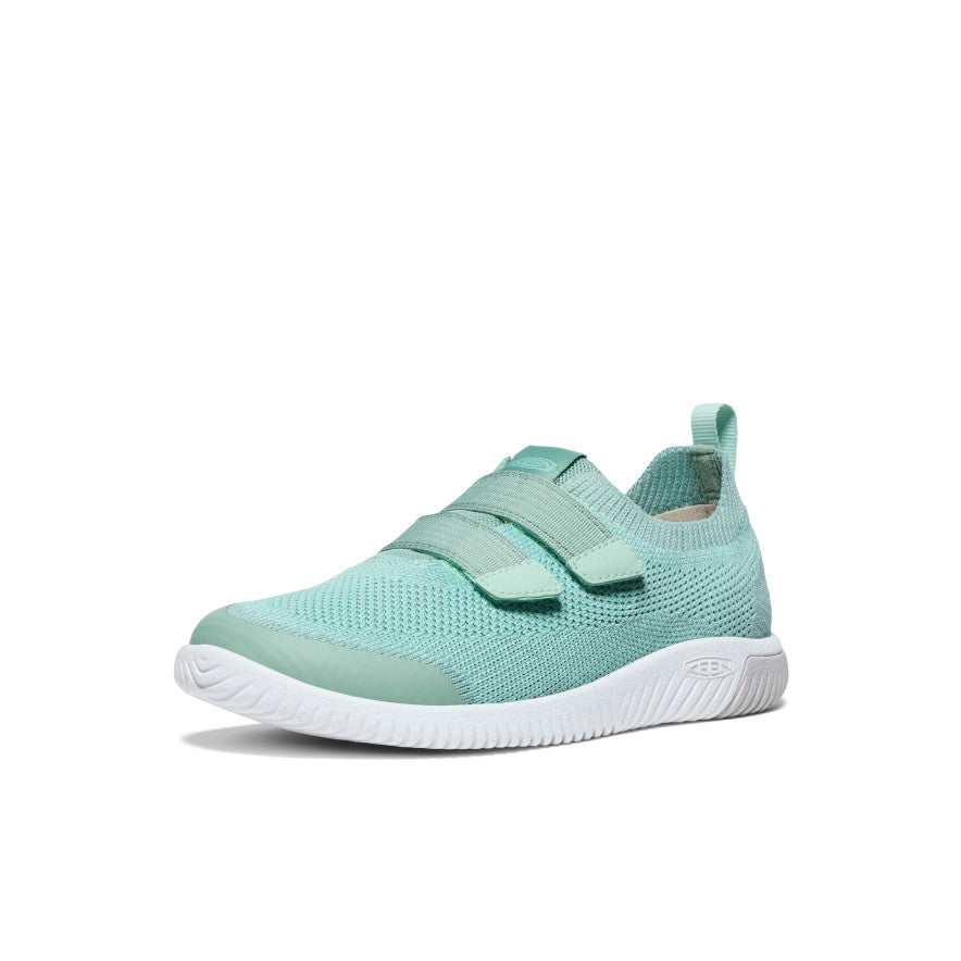 Grey Green Big Kids' Keen KNX Knit Double Strap Sneakers | DEN537PZ