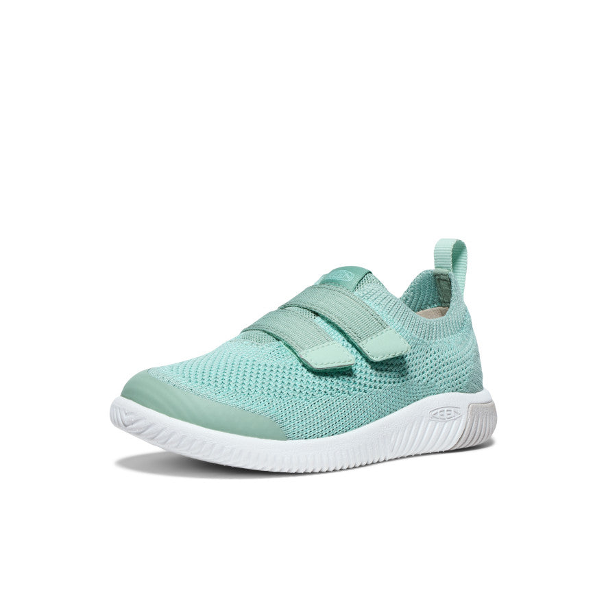 Grey Green Kids' Keen KNX Knit Double Strap Sneakers | NOP516RN