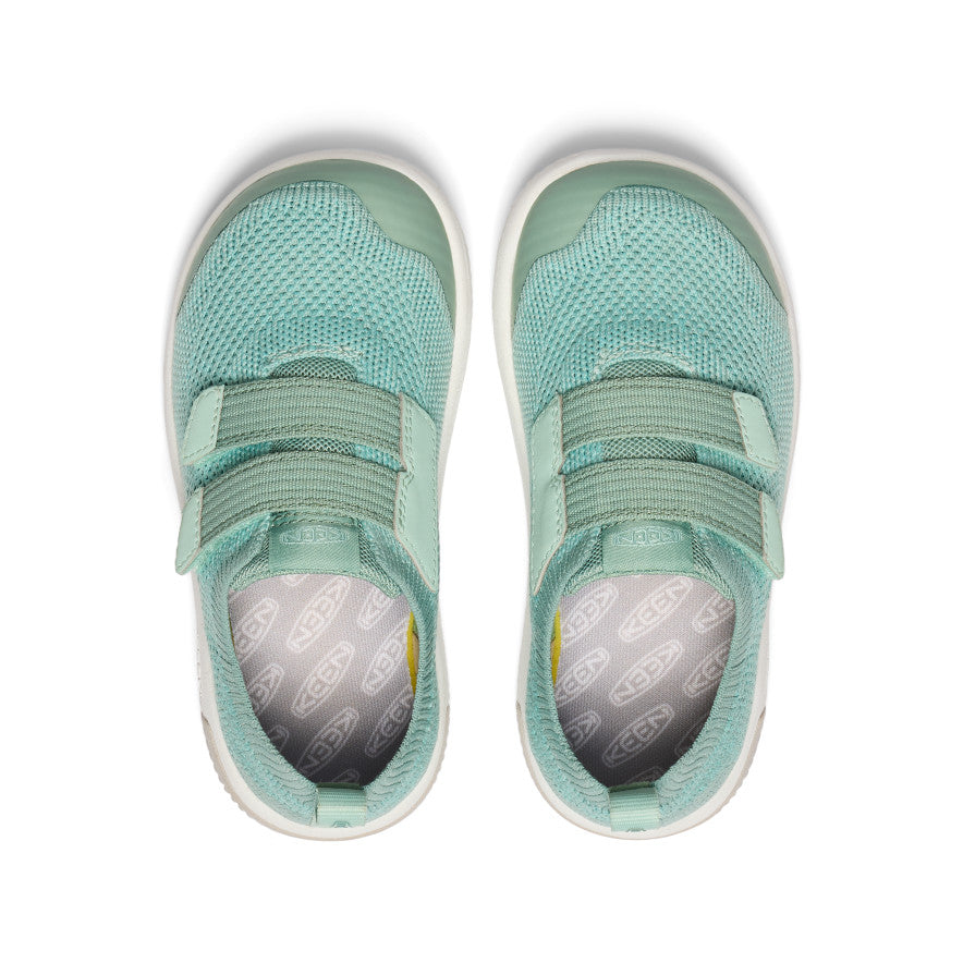 Grey Green Kids' Keen KNX Knit Double Strap Sneakers | NOP516RN