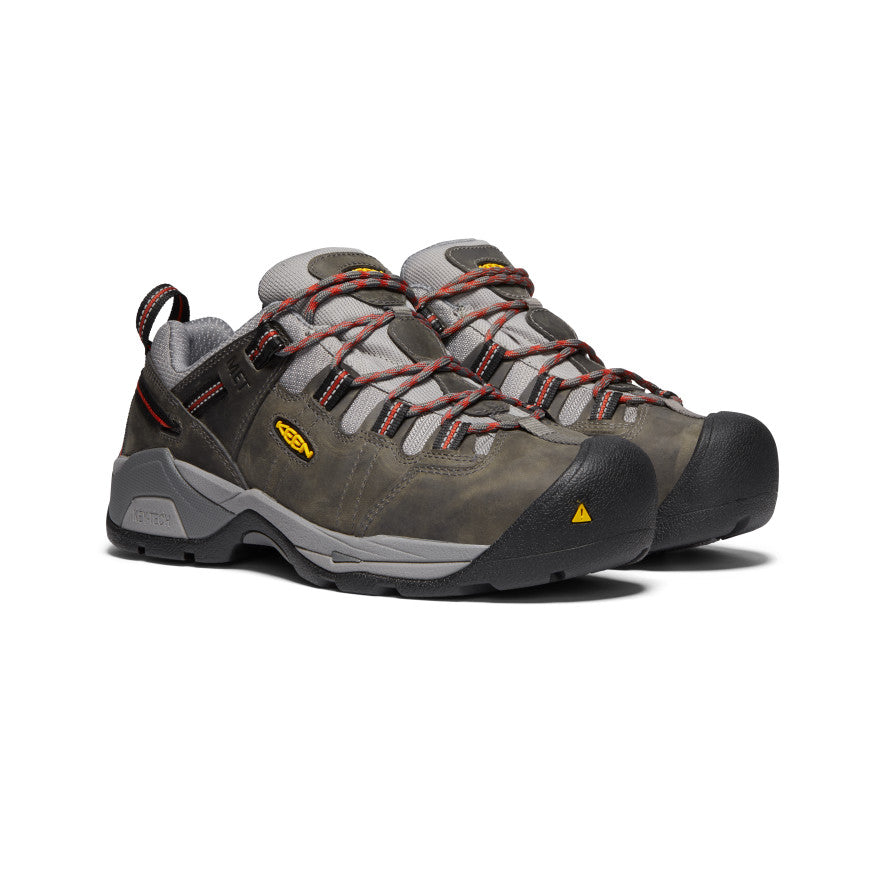 Grey Men Keen Detroit XT Internal Met Work Shoes | WQR8326ID