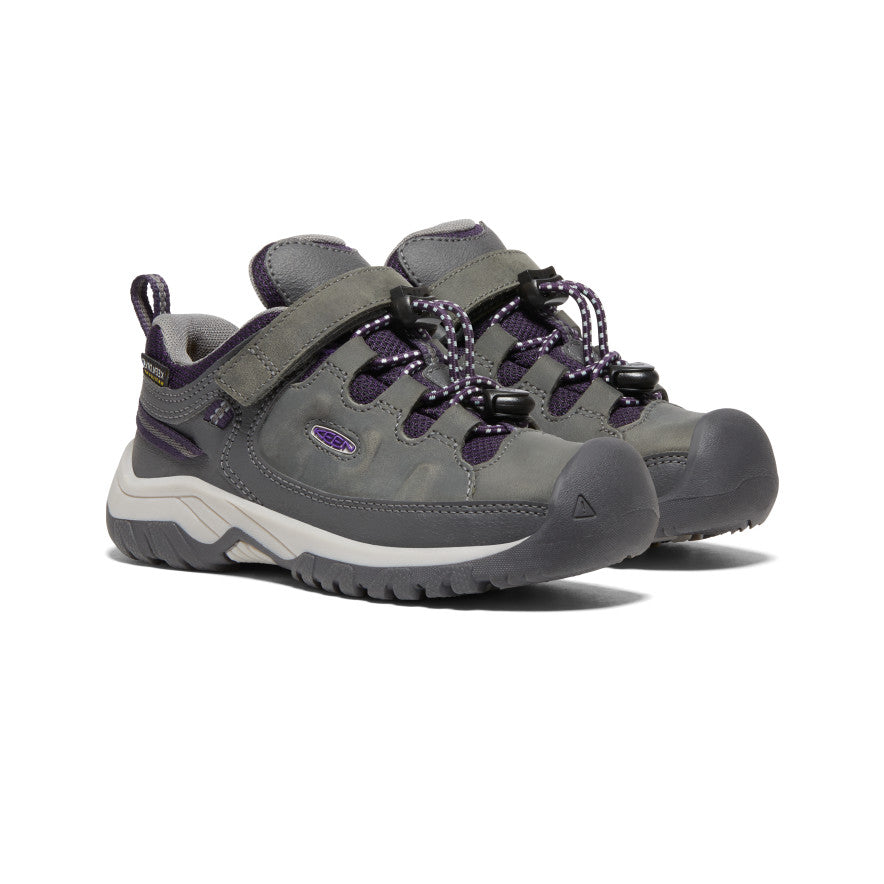 Grey Purple Kids' Keen Targhee Waterproof Work Shoes | LIP583VN