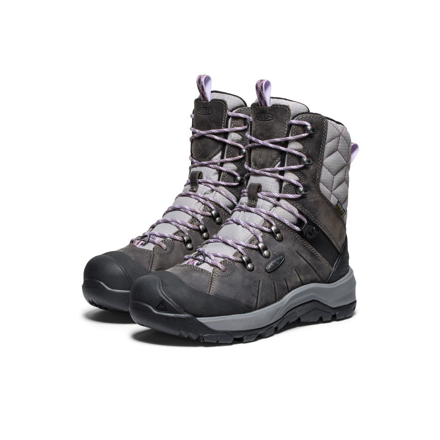 Grey Purple Women Keen Revel IV High Polar Waterproof Snow Boots | VDL8165TX