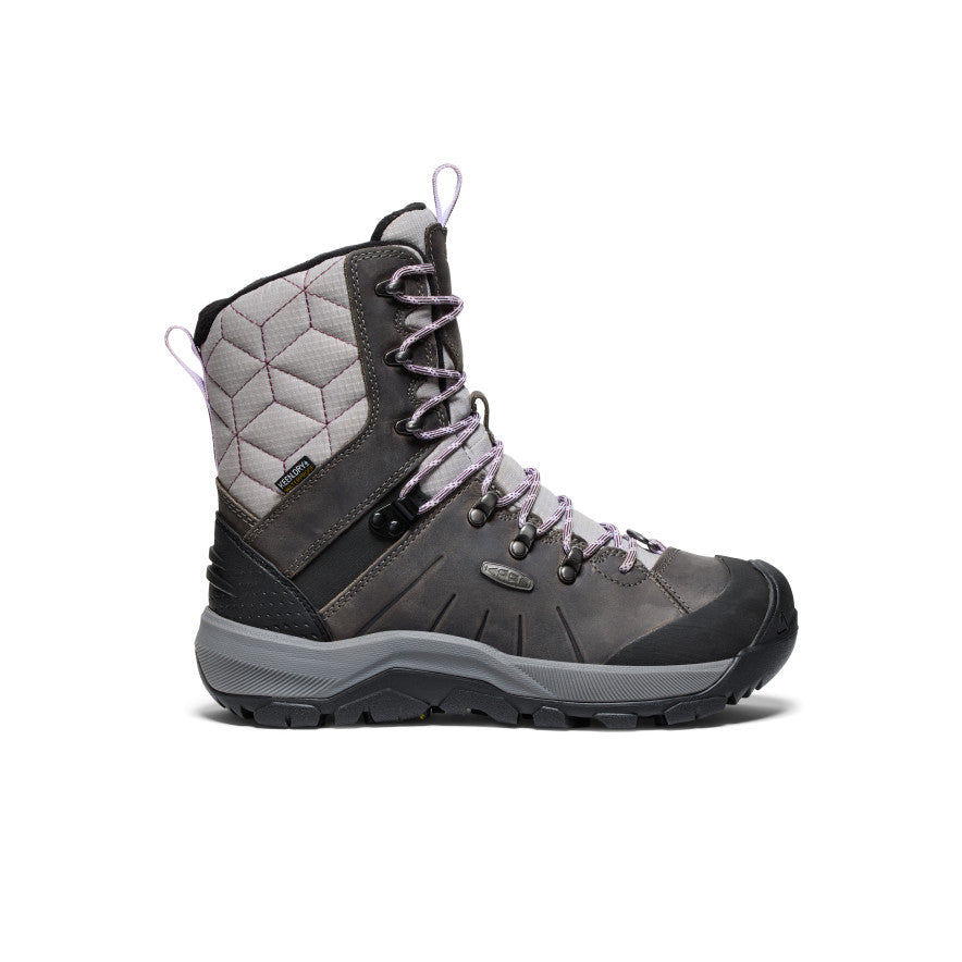 Grey Purple Women Keen Revel IV High Polar Waterproof Snow Boots | VDL8165TX