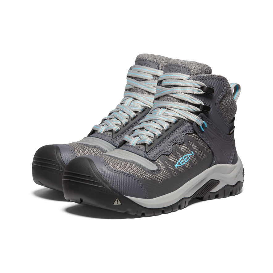 Grey Women Keen Reno Waterproof Mid Work Boots | OVJ1528EB