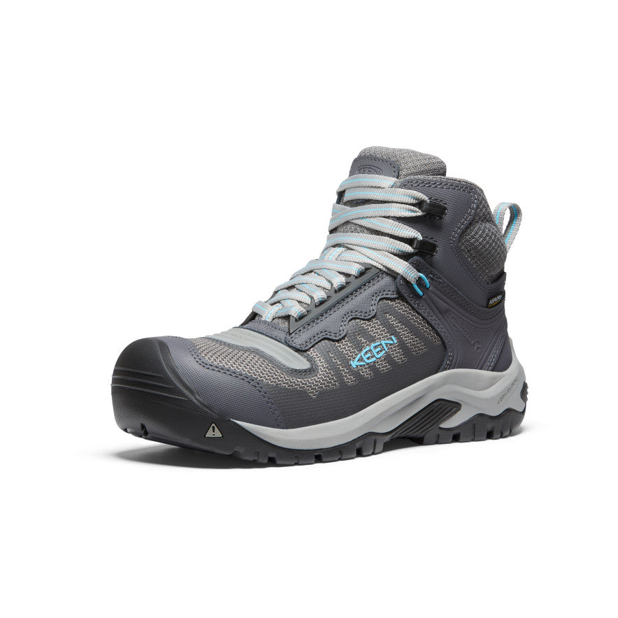 Grey Women Keen Reno Waterproof Mid Work Boots | OVJ1528EB