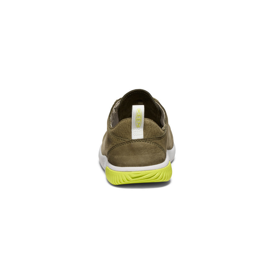 Olive Big Kids' Keen KNX Leather Sneakers | YAN683QU