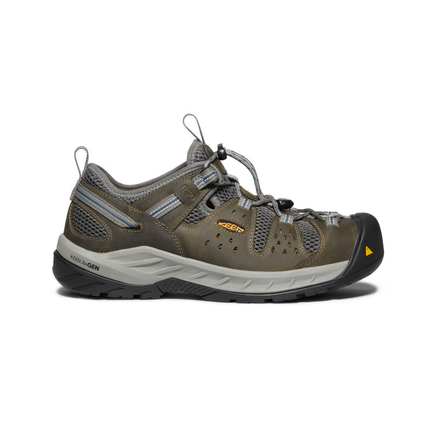 Olive Navy Men Keen Atlanta Cool II ESD Work Shoes | UDM6119BS